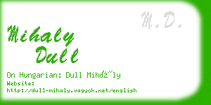 mihaly dull business card